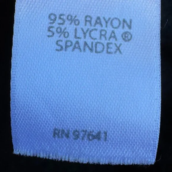 J. Jill Wearever Essentials Perfect Ballet Sleeve Dress Black Grey Stripe XLP - Picture 7 of 8